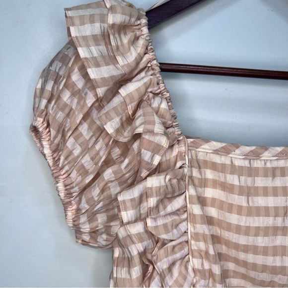 ANTHROPOLOGIE Moon River Ruffle Cropped Top Size XS - Picture 4 of 10